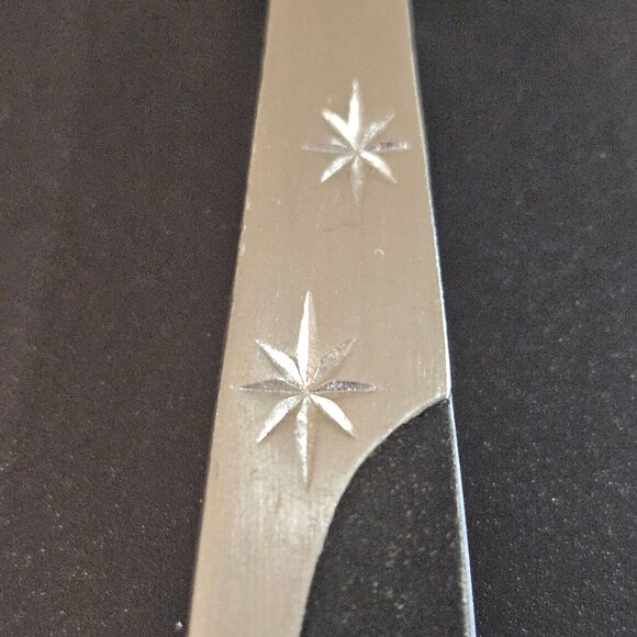 MCM Ebony Elegance MAR-CREST Atomic Starburst Cold Meat Fork Stainless Japan - Picture 9 of 11